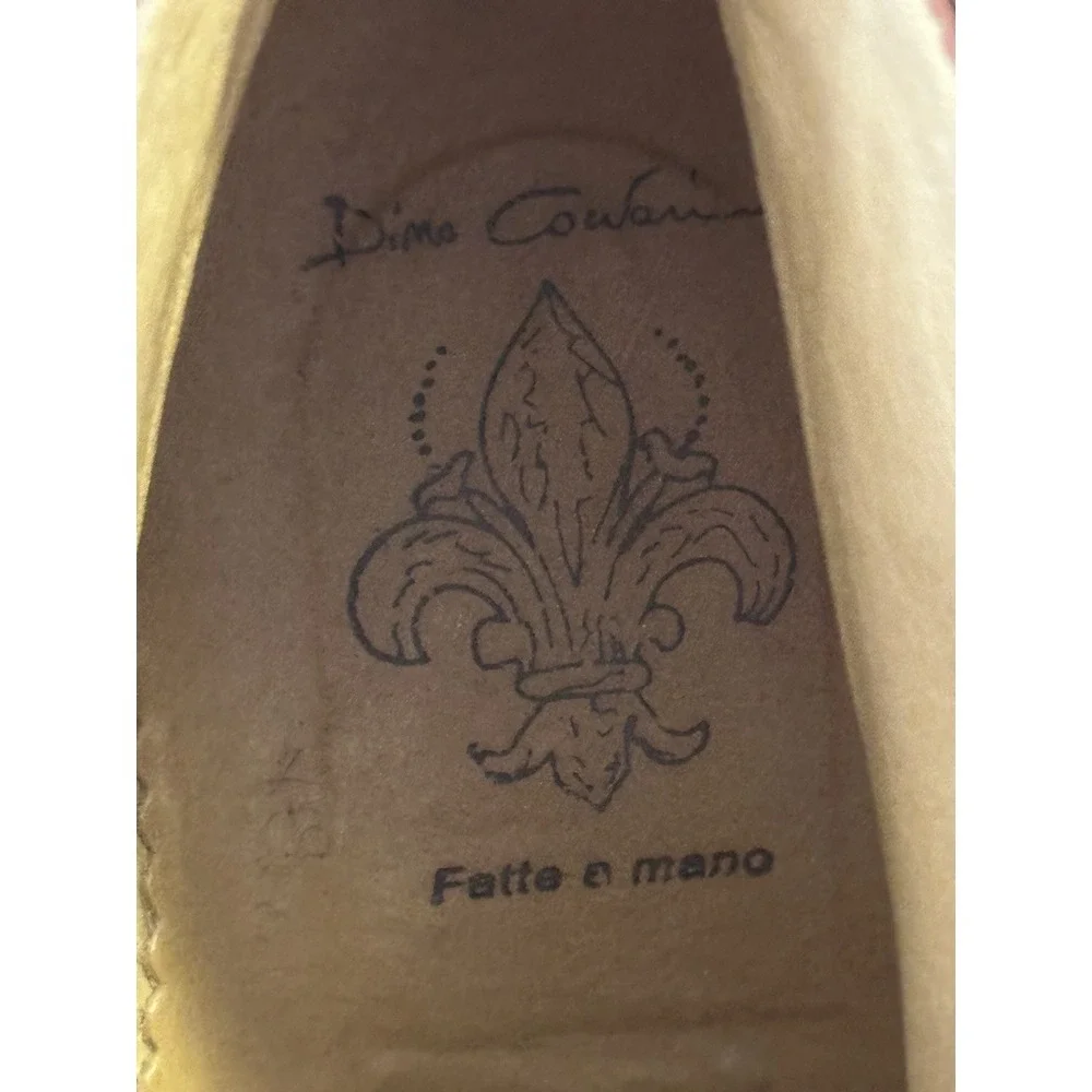 Dino Corvari Men's‎ brown Wingtip Leather Chukka Boots Size 10 Handmade in Italy